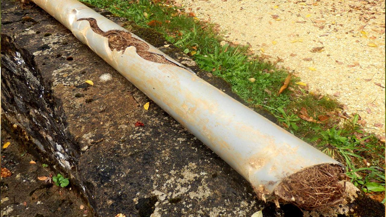 broken drain